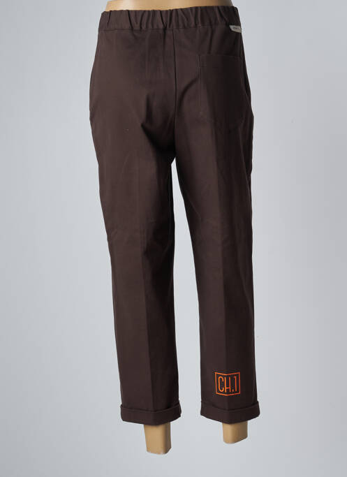 Pantalon droit marron TRUE NYC pour femme