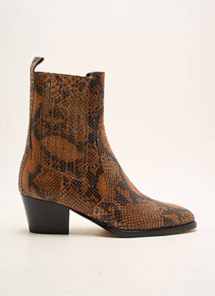 Bottines/boots talon de 4 à 6cm marron ROSEANNA femme