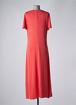 Robe longue manches courtes manches courtes orange RUE MAZARINE femme