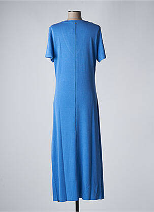 Robe longue manches courtes manches courtes bleu RUE MAZARINE femme