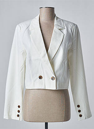 Blazer coupe cintrée blanc B.YOUNG femme