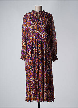 Robe longue violet B.YOUNG pour femme
