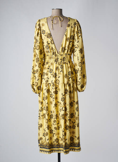 Robe longue jaune B.YOUNG pour femme