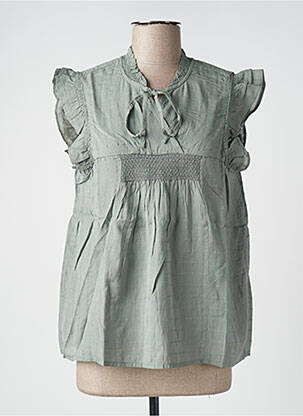 Blouse manches courtes manches courtes vert B.YOUNG femme