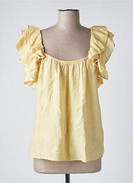 Blouse manches courtes manches courtes jaune B.YOUNG femme