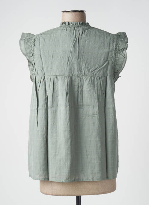 Blouse manches courtes manches courtes vert B.YOUNG femme