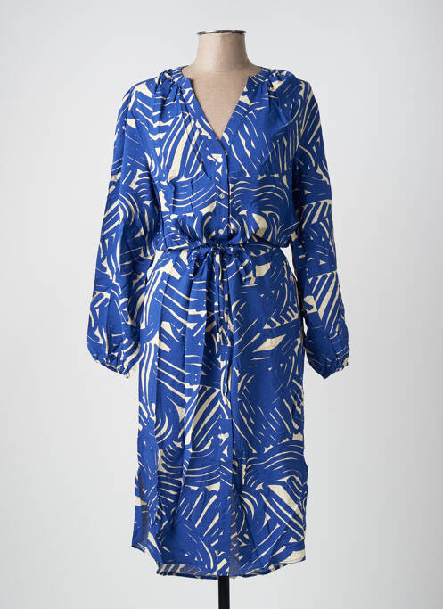 Robe mi-longue bleu SOAKED pour femme
