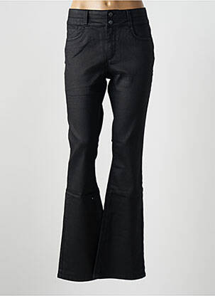 Pantalon flare stretch taille normale noir GEISHA femme