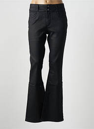Pantalon flare stretch taille normale noir GEISHA femme