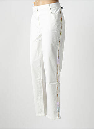 Pantalon slim stretch taille normale blanc MPC (MA PETITE CAPSULE) femme