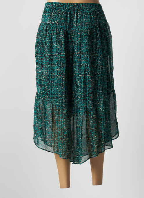 Jupe mi-longue vert RUE MAZARINE pour femme