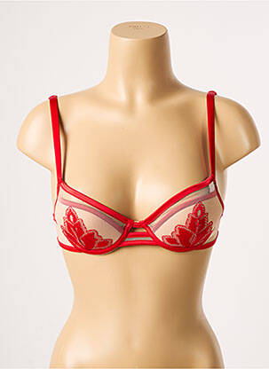 Soutien-gorge haut soutien-gorge push-up haut soutien-gorge push-up rouge IMPLICITE femme