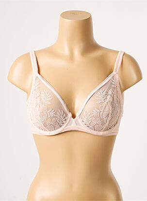 Soutien-gorge effet matière satinée haut soutien-gorge emboitant rose SIMONE X SIMONE PÉRÈLE femme