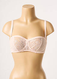 Soutien-gorge effet matière satinée haut soutien-gorge balconnet rose SIMONE X SIMONE PÉRÈLE femme