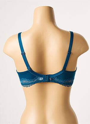 Soutien-gorge effet matière satinée haut soutien-gorge emboitant bleu SIMONE PERELE femme