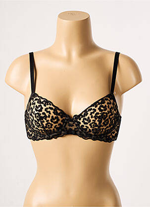 Soutien-gorge effet matière satinée haut soutien-gorge emboitant noir SIMONE X SIMONE PÉRÈLE femme