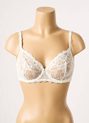 Soutien-gorge effet matière satinée haut soutien-gorge emboitant beige SIMONE PERELE femme
