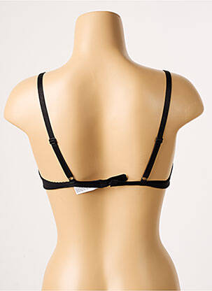 Soutien-gorge effet matière satinée haut triangles noir SIMONE X SIMONE PÉRÈLE femme