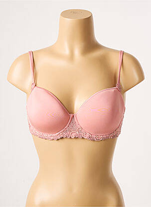 Soutien-gorge broderie haut soutien-gorge moulé rose SIMONE PERELE femme