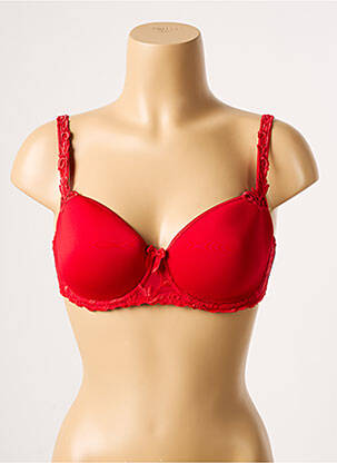 Soutien-gorge broderie haut soutien-gorge moulé rouge SIMONE PERELE femme