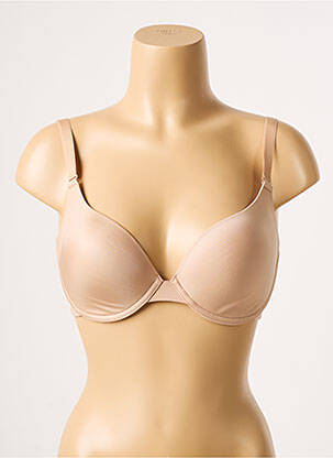 Soutien-gorge effet matière satinée haut soutien-gorge moulé chair SIMONE PERELE femme