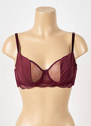 Soutien-gorge légère et transparente haut soutien-gorge emboitant rouge SIMONE PERELE femme