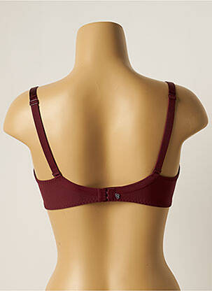 Soutien-gorge effet matière satinée haut soutien-gorge emboitant rouge SIMONE PERELE femme