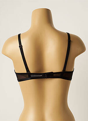 Soutien-gorge effet matière satinée haut triangles noir SIMONE PERELE femme