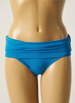 Bas de maillot de bain effet matière satinée culotte bleu AUBADE femme