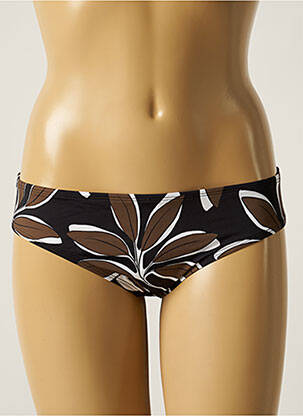 Bas de maillot de bain imprimé fantaisie culotte marron AUBADE femme