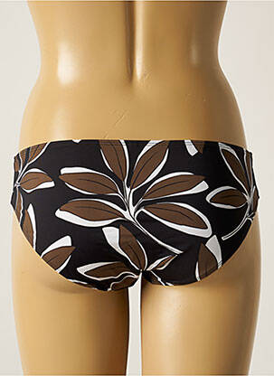 Bas de maillot de bain imprimé fantaisie culotte marron AUBADE femme