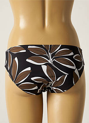 Bas de maillot de bain imprimé fantaisie culotte marron AUBADE femme