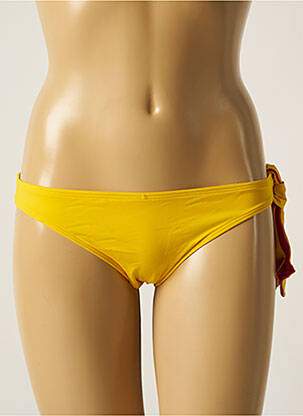 Bas de maillot de bain réversible culotte jaune AUBADE femme