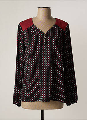Blouse manches longues manches longues noir GUY DUBOUIS femme