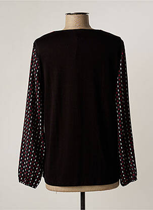 Blouse manches longues manches longues noir GUY DUBOUIS femme