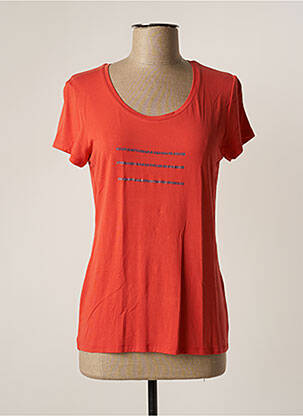 T-shirt orange FELINO pour femme