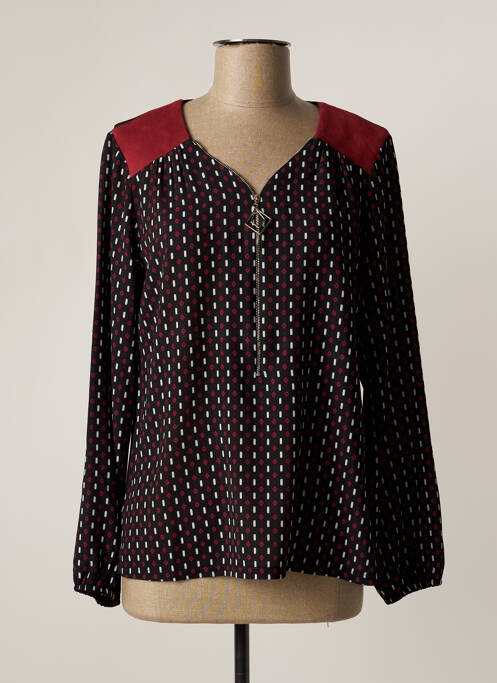 Blouse manches longues manches longues noir GUY DUBOUIS femme