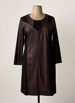 Robe mi-longue noir GUY DUBOUIS pour femme