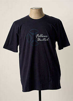 T-shirt bleu FELLOWS UNITED pour homme