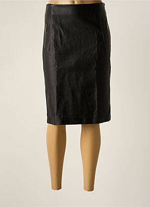 Jupe mi-longue taille normale noir MISSING JOHNNY femme