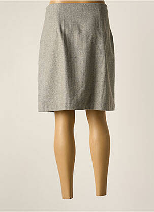 Jupe courte coupe droite gris NICE THINGS femme