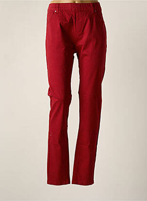 Pantalon slim rouge GEVANA pour femme