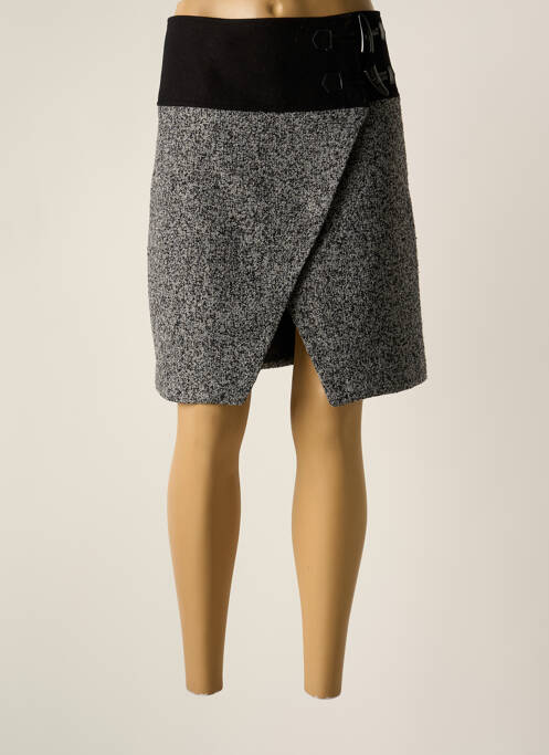 Jupe mi-longue gris MISSING JOHNNY pour femme