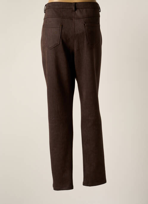 Pantalon droit marron GUY DUBOUIS pour femme