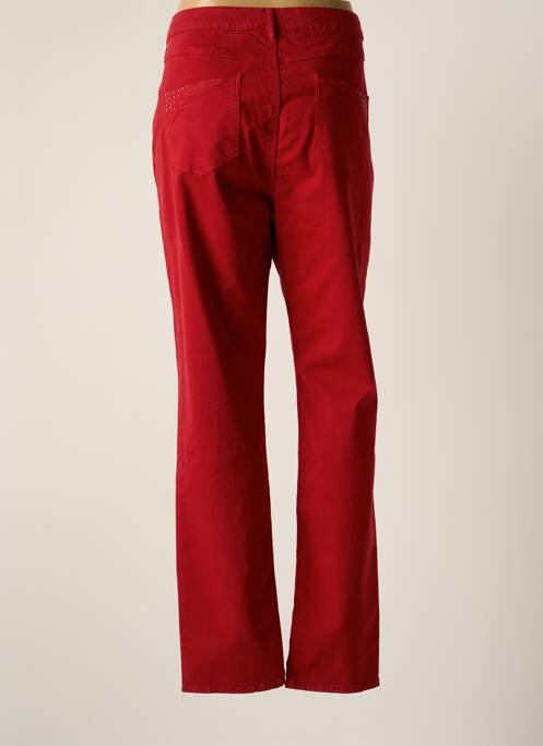 Pantalon slim rouge GUY DUBOUIS pour femme