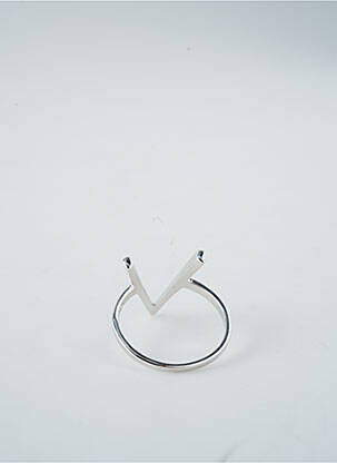 Bague matériaux argent gris TATA GISELE femme
