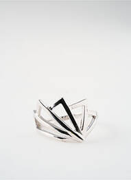 Bague matériaux argent gris TATA GISELE femme