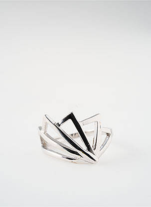 Bague matériaux argent gris TATA GISELE femme