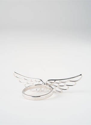 Bague matériaux argent gris TATA GISELE femme