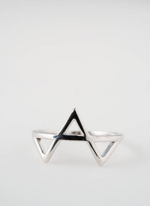 Bague matériaux argent gris TATA GISELE femme